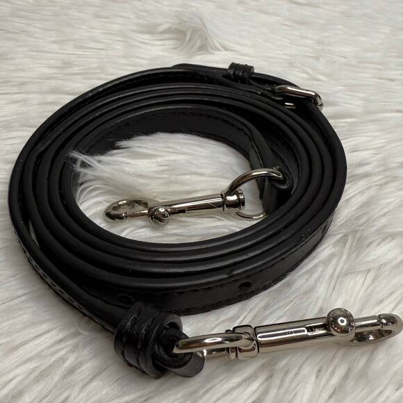 COACH Black Silver Replacement Strap - Picture 2 of 5